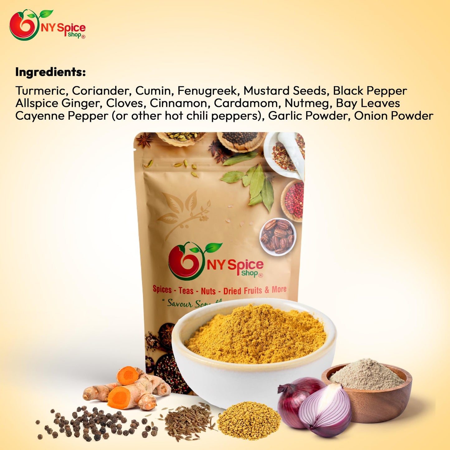NY SPICE SHOP Jamaican Hot Curry Powder - Jamaican Hot Curry Powder Seasoning - Curry Powder Spice - Golden Curry Mild - Golden Curry Jamaican Hot