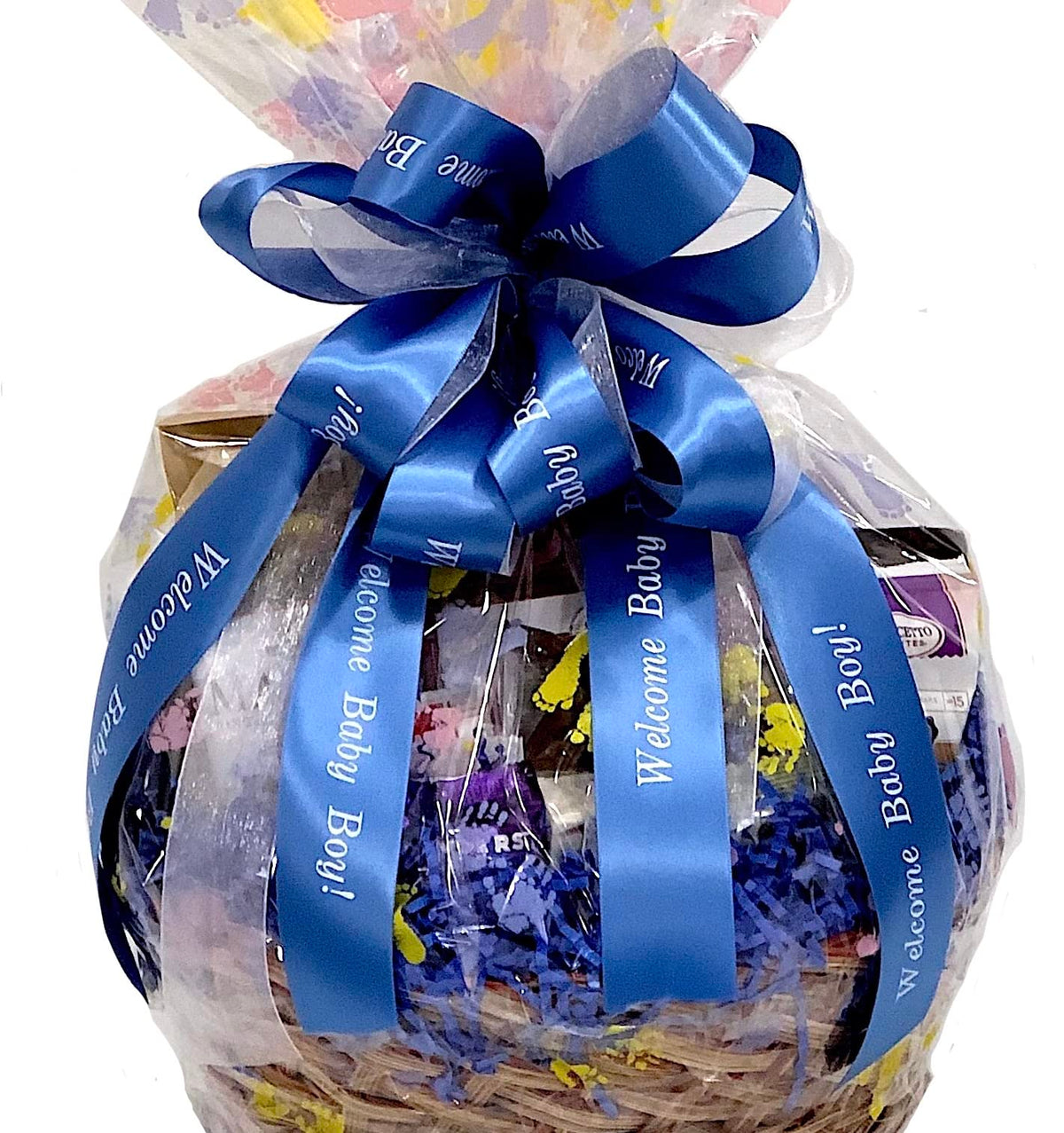 Hand-Crafted 33 Piece customizable chocolate gift basket of gourmet chocolates, cookies, and crunches. Tasty treats selected for businesses, clients