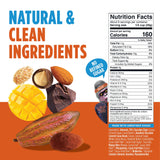 Blue Stripes - Trail Mix, 70% Chocolate Chips, Almonds, Macadamia Nuts, Mango, Healthy Snacks for Adults, Whole 70% Cacao, With Unrefined Sugar, Non