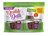 Double Date Organic Medjool Dates Multipack, Pitted Medjool dates, Dates Medjool Single Use Packs, Perfect Grab and Go Healthy Snack, Fresh Dates