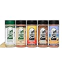 Everglades Seasoning Sampler - 5 Flavor BBQ Rubs & Florida Spices - 6 oz Each, Pack of 5