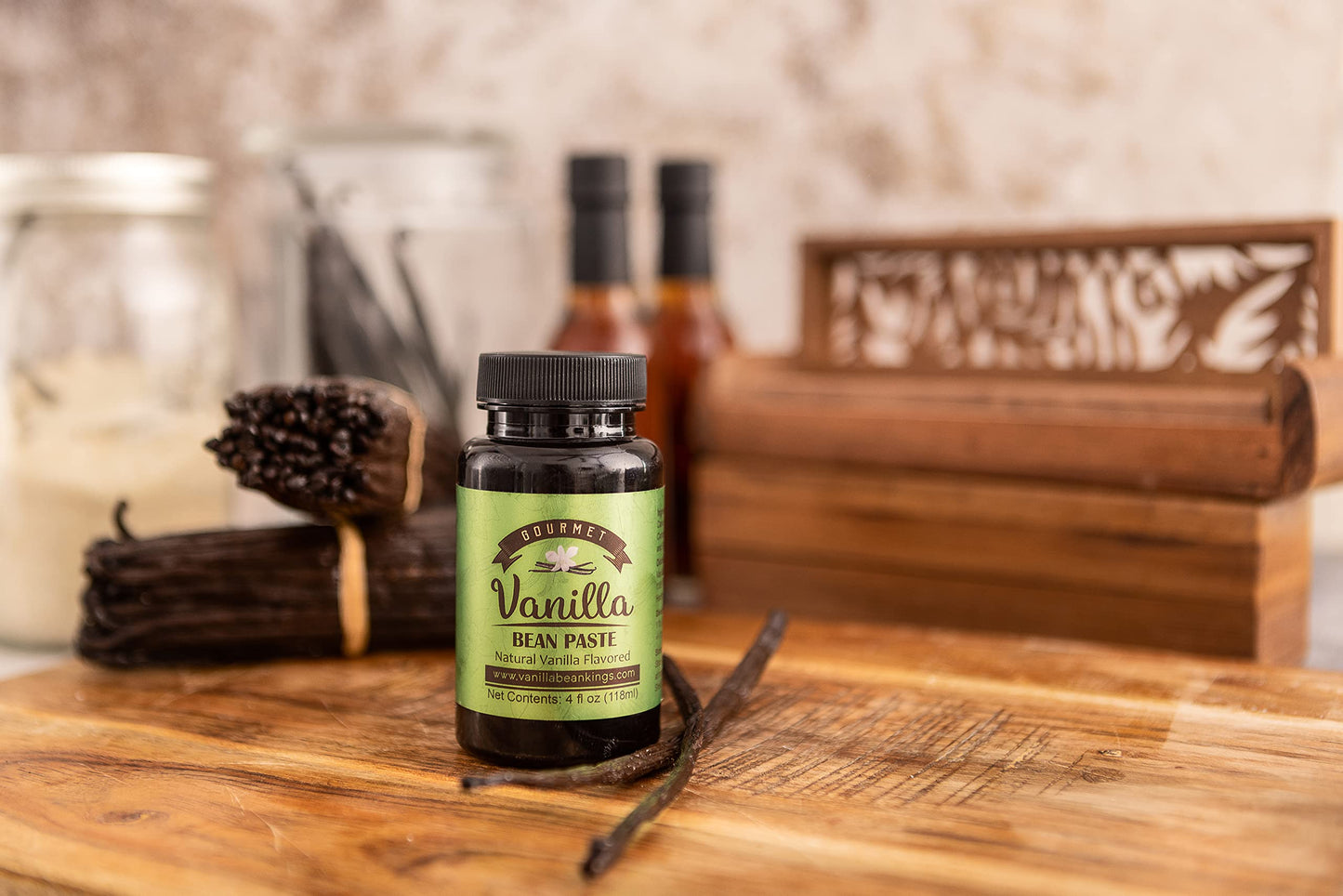 Vanilla Bean Paste for Baking and Cooking - Gourmet Madagascar Bourbon Blend made with Real Vanilla Seeds - 32 Ounces
