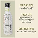 Fee Brothers Whiskey Barrel-Aged Cocktail Bitters - Aromatic Cocktail Mixer & Concentrated Flavoring, Gluten Free, Vegan-Friendly, 5 fl oz