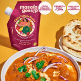 Masala Gossip Tikka Masala Simmer Sauce 10 oz - Authentic Curry Sauce - Plant-Based, Gluten-Free, Seed Oil Free, No Artificial Preservatives - 10 oz