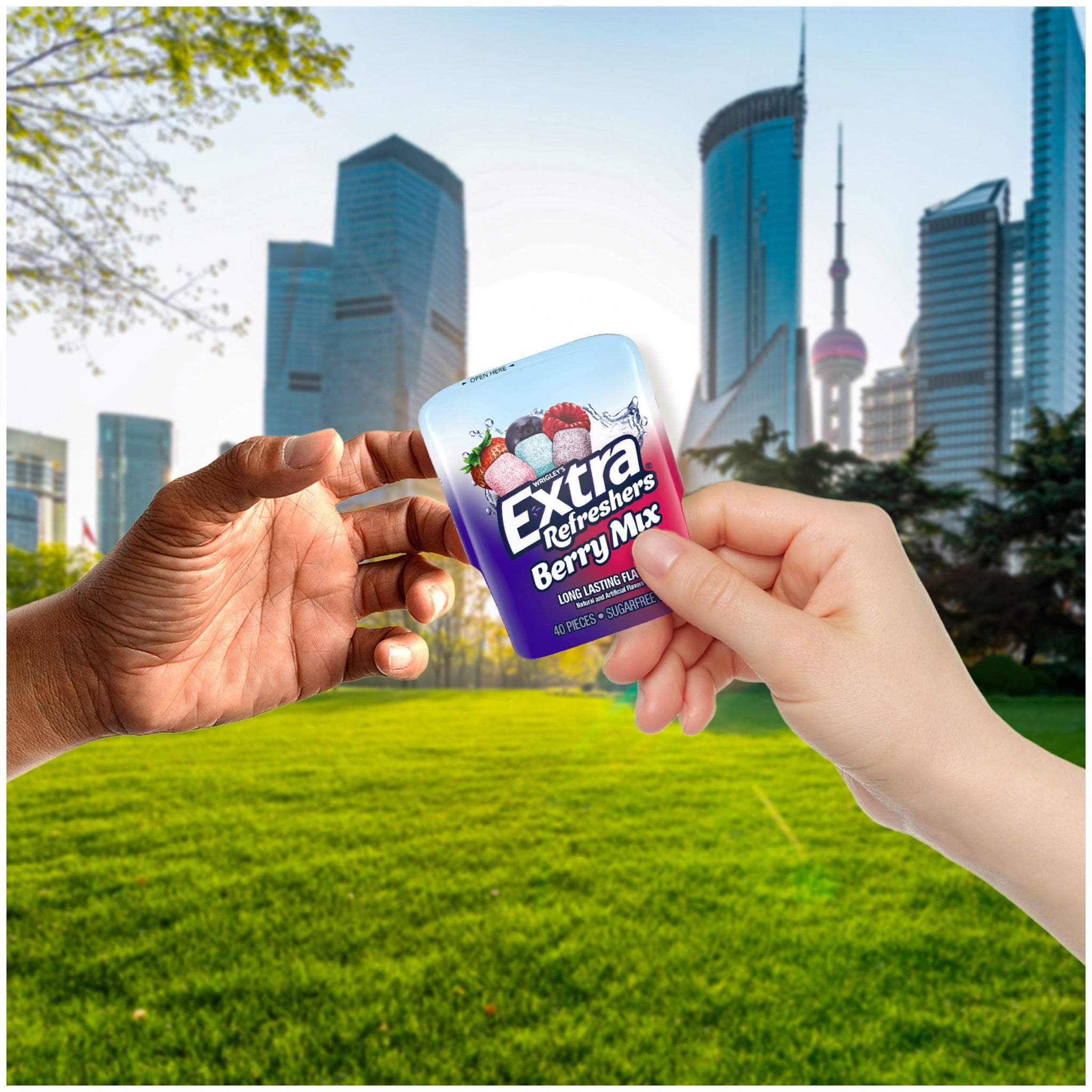 EXTRA Gum Sugar-Free Chewing Gum, Berry Mix - 3.21-Ounce 40-Piece Bottle (Pack of 6)