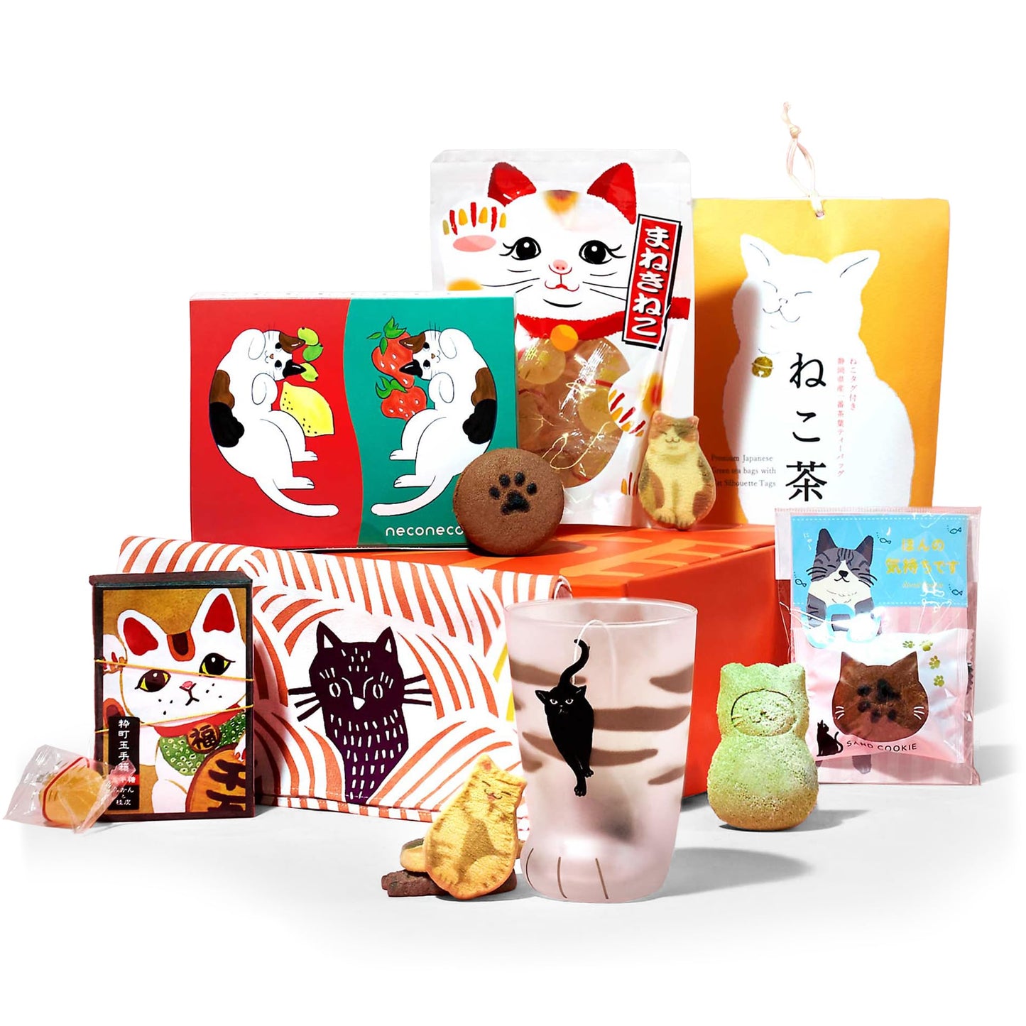 Bokksu The Cat Lover's Box - 10 Pieces of Cat Things for Cat Lovers with Treats, Teas, and Decorative Items, Ideal Cat Lover Gift for Women, Men