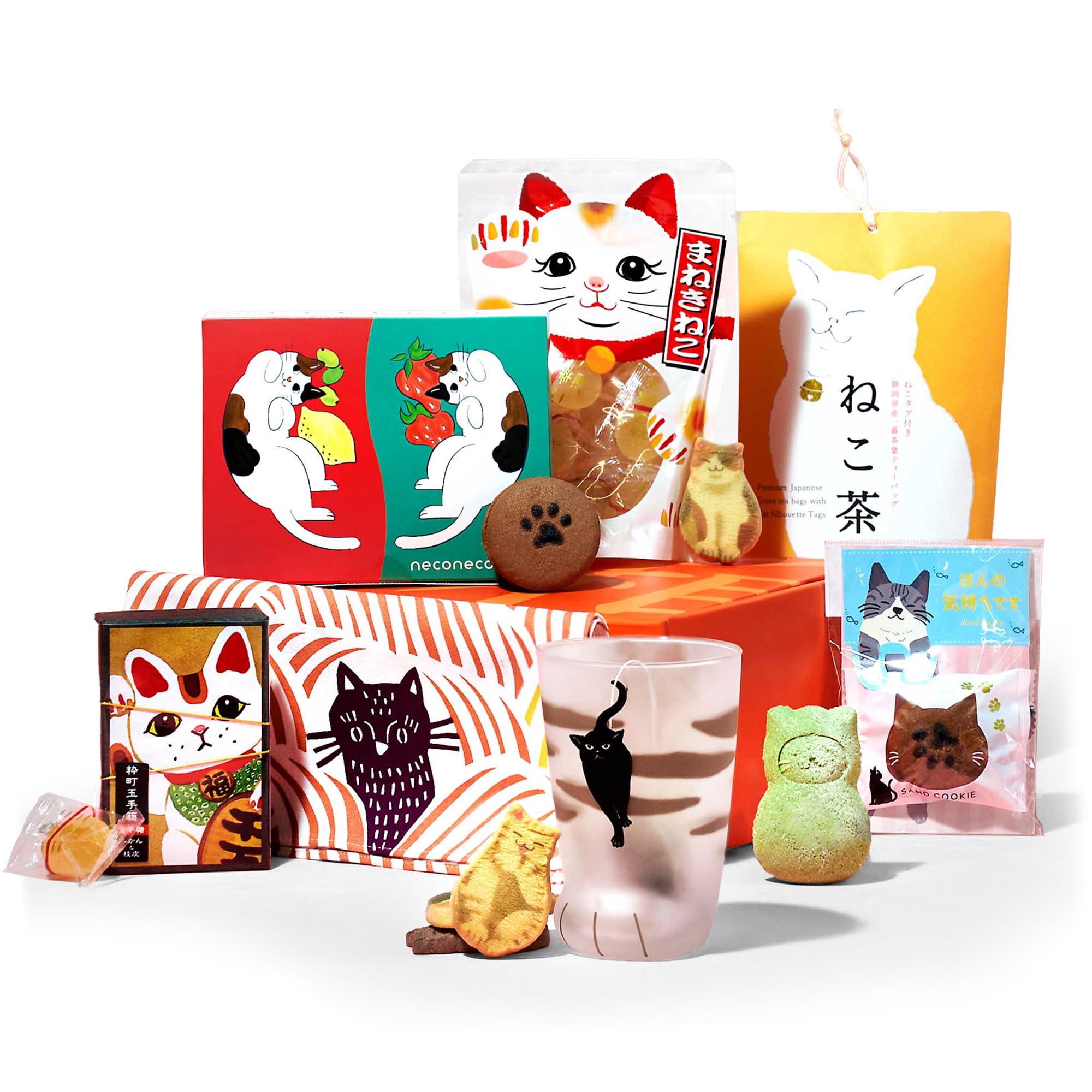 Bokksu The Cat Lover's Box - 10 Pieces of Cat Things for Cat Lovers with Treats, Teas, and Decorative Items, Ideal Cat Lover Gift for Women, Men