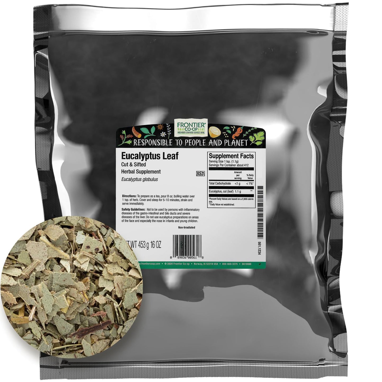 FRONTIER Eucalyptus Leaf Cs, 16 OZ