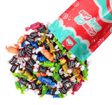 Mini Assorted Flavored Fruit Chews - Fruity and Chocolate Flavored Bulk Bites, Individually Wrapped Candy (2 Pound)
