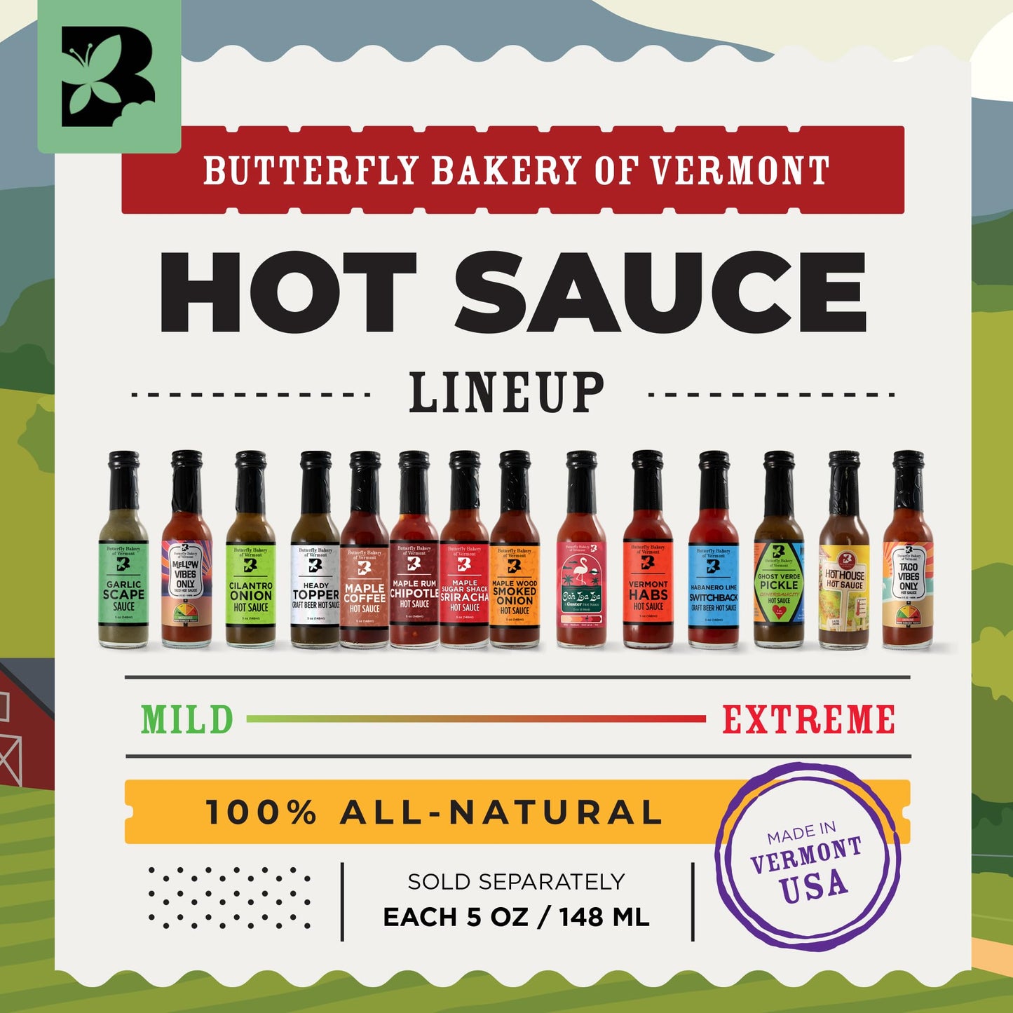 Butterfly Bakery of Vermont Garlic Scape Sauce, 5 fl oz