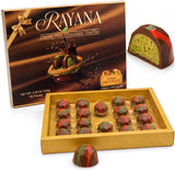 Rayana Dubai Milk Chocolate Truffles Gift Box, Cranchy Pistachio with Kunafa, Premium, 18 Piece, 8.25 oz