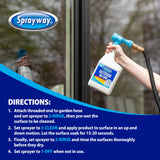 Sprayway Outdoor Glass Cleaner, 32oz | Streak-Free Shine, Foaming Action | Ideal for Windows, Patio Doors, and Outdoor Glass Surfaces