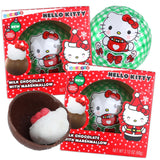 Limited Edition Christmas Hello Kitty Milk Chocolate Balls, Hot Cocoa Melts with Marshmallows, Holiday Stocking Stuffers for Teens, 2.12 Ounces (Pack