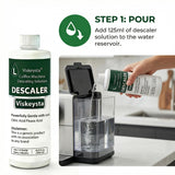 Viskeysta Gentle Descaling Compatible with Coffee Machines, 500ml Bottle for 4 Uses