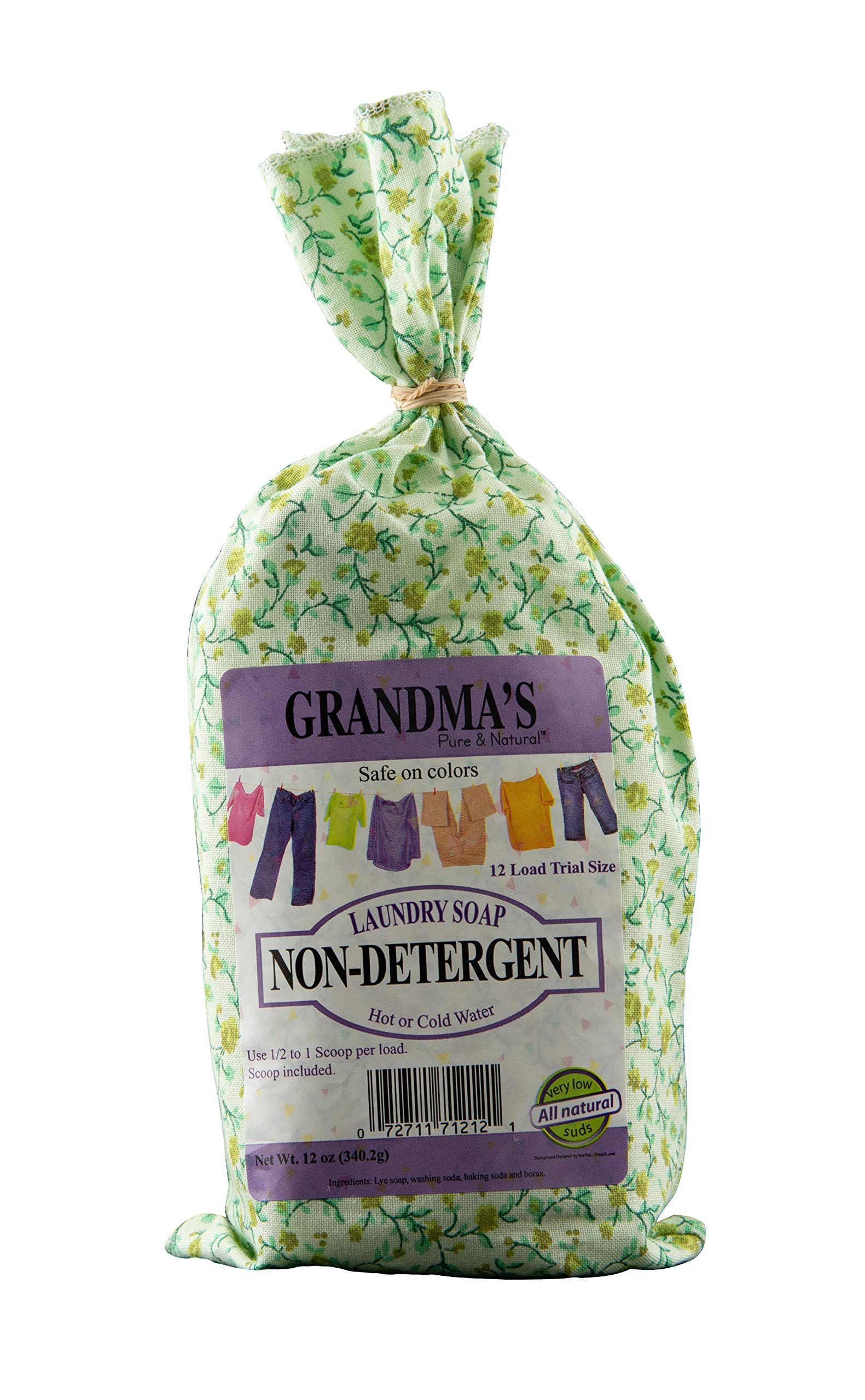GRANDMA'S PURE & NATURAL Non-Detergent Laundry Soap, 0.02 Pound