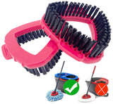 Scrub Brush Head for O Cedar, 2 PC Cedar Spin Mop Scrubber Replace Head 2-Tank, Ocedar Scrubbing Brush Mop, O'cedar Replacement Attachment
