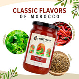 MOROCCAN OLIVE GROVE, Moroccan Harissa, (2 Pack) 28.22oz (800g), Gourmet Moroccan Hot Sauce, Spicy, Tangy Chili Paste