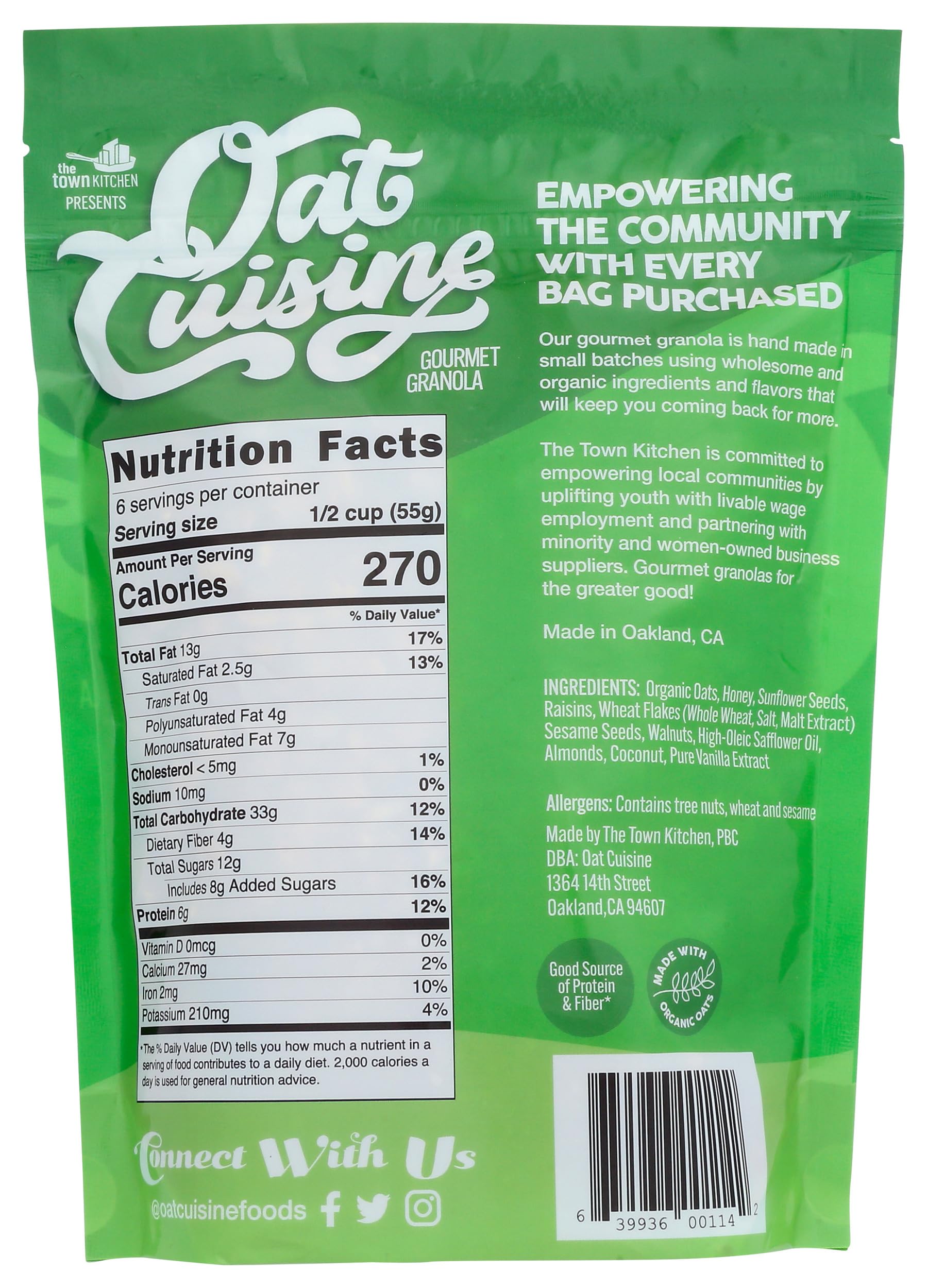 Oat Cuisine, Granola Gourmet Original, 14 Ounce