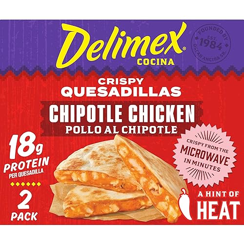 Delimex Chipotle Chicken Crispy Quesadillas, 8 oz box
