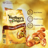 Werther's Original Creamy Caramel Filled Pack of 2 - Bulk Bags of Hard Candy Individually Wrapped (27 oz) Each - Werthers Caramel Filled Candy