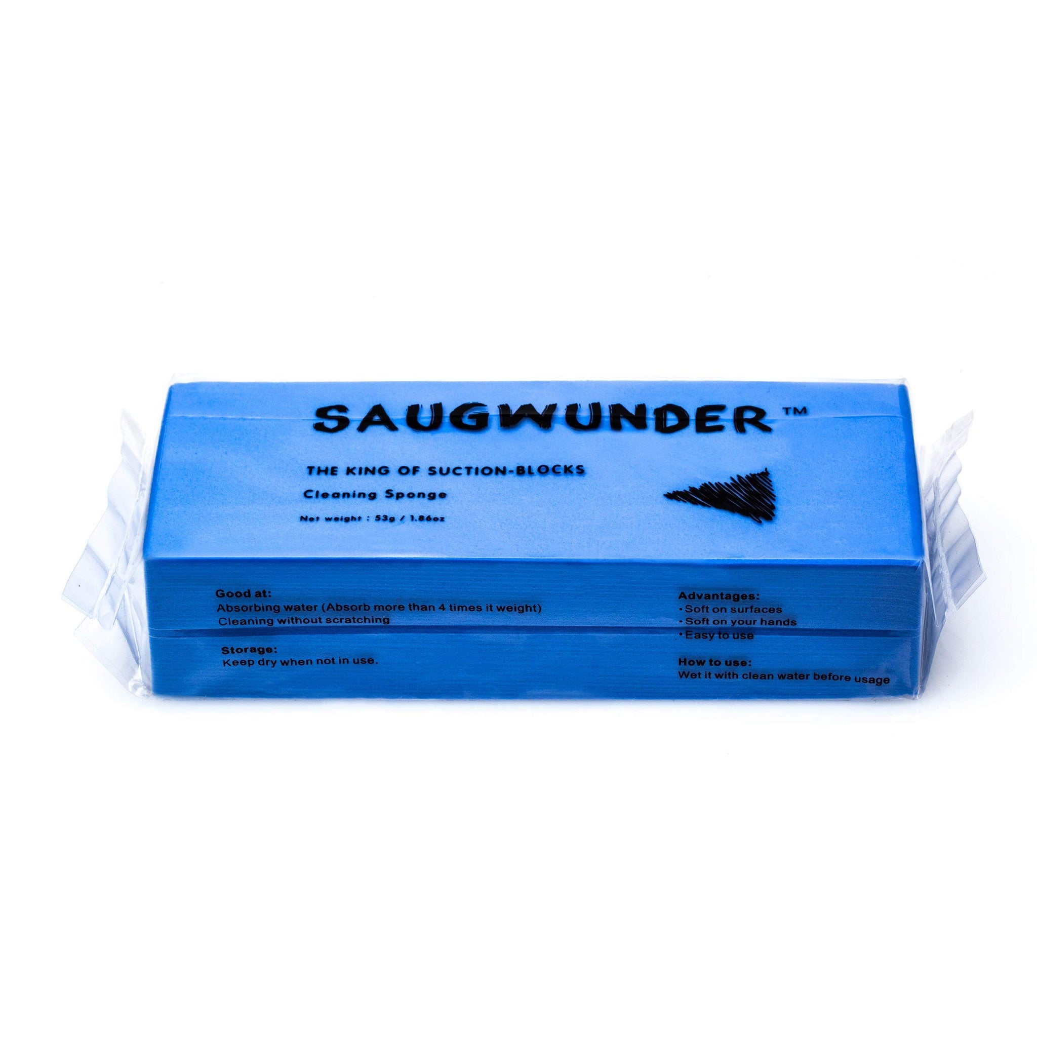 SAUGWUNDER Cleaning Sponge Super Absorbent Water Durable ^~ You Know 17.5×7.5×3.5 cm[6.9 x 3 x 1.38 inches] Use for Household Clean Cars/Boats The