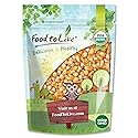 Food to Live Organic Yellow Popcorn, 3 pounds - Non-GMO Corn Kernels, 100% Whole Grain, No Additives, No Preservatives, Bulk. Theater-Quality Popcorn