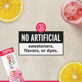 LIFEAID FITAID Hydrate Clean Electrolyte Mix, Zero Sugar, Balanced Electrolyte Ratios: 600mg Sodium, 500mg Potassium, 125mg Magnesium, Pink Lemonade
