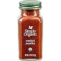 Simply Organic Smoked Paprika, 2.72 Ounce, Oak Wood Smoked & Ground Spanish Paprika, Deep Smokey Flavor, Kosher