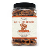 Everton Toffee Toasted Pecan Flavor Butter Toffee Pretzels, Sweet & Salty Gourmet Pretzel Snack, Small Batch Made & Handcrafted, Crunchy Dessert Treat