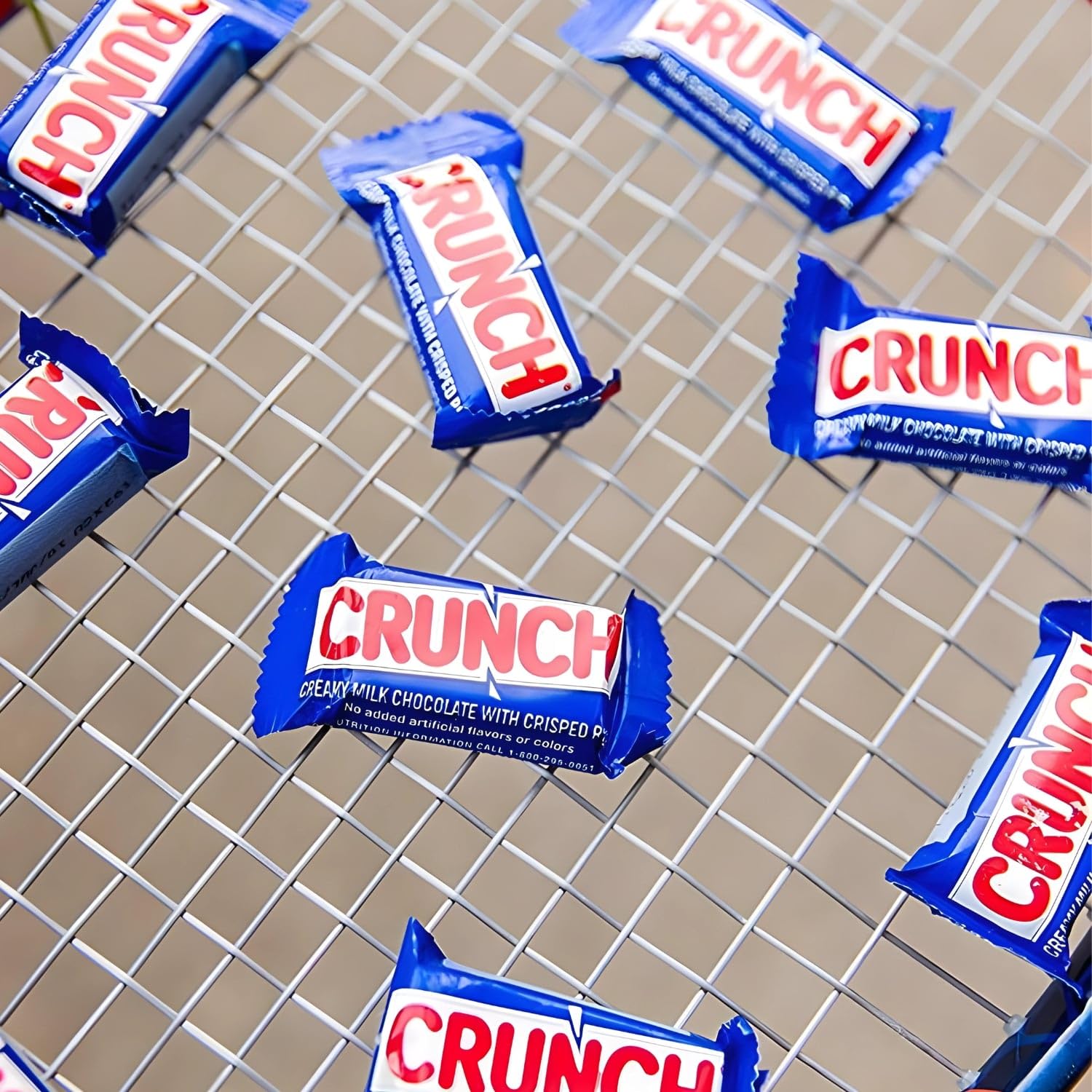 CandyKrave Crunch Snack Size Chocolate Bars Milk Candy, 3 lb Crunch Chocolate Candy Bars, Snack Size Crunch Bars Great Treats for Easter