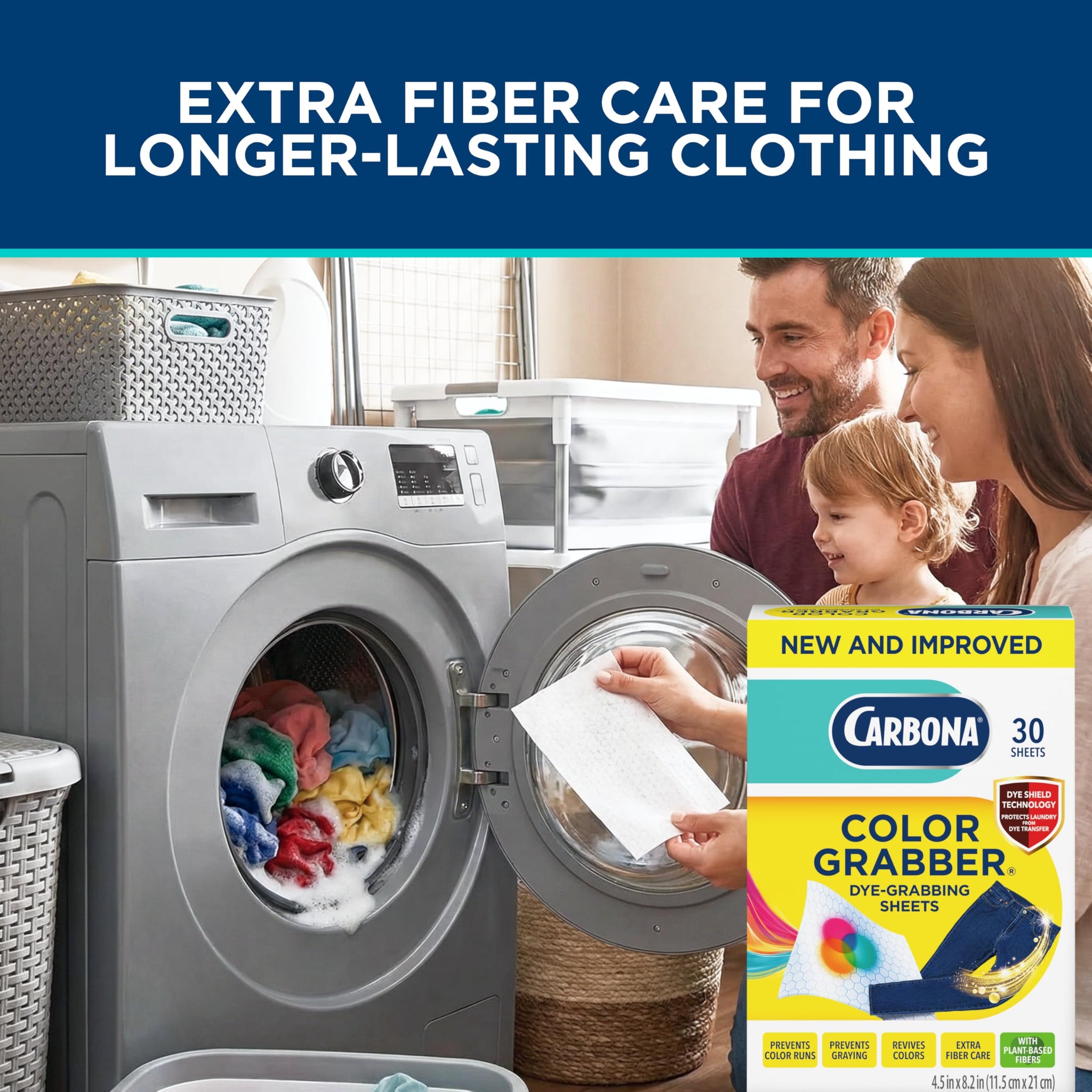 Carbona Color Grabber with Microfiber, 30 Count