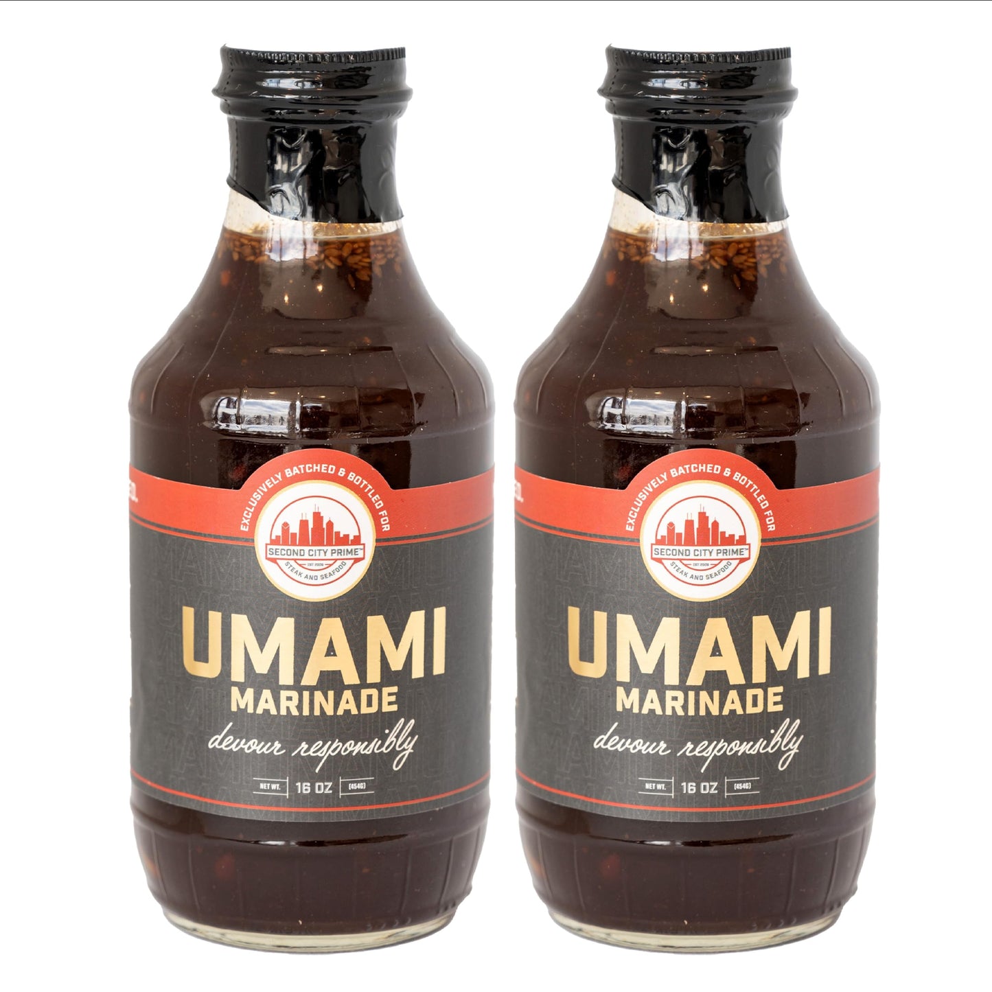 Umami Marinade Sauce for Chicken, Seafood, Pork & Select Steaks, Flavorful & Savory, Perfect Blend for Succulent & Savory Dishes - by Second City