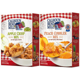 Calhoun Bend Mill Variety Bundle Mixes, Easy to Make Homemade Dessert for Apples, Peaches, Berries, Ideal for Gourmet Baking & Delights, Apple Crisp Mix 8 oz + Peach Cobbler 8 oz