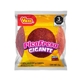 Vero Pica Fresa Chili Strawberry Flavor Gummy Giant Mexican Candy 60 Pieces 720g Mexican Candy with Free Chocolate Kinder Bar Authentic