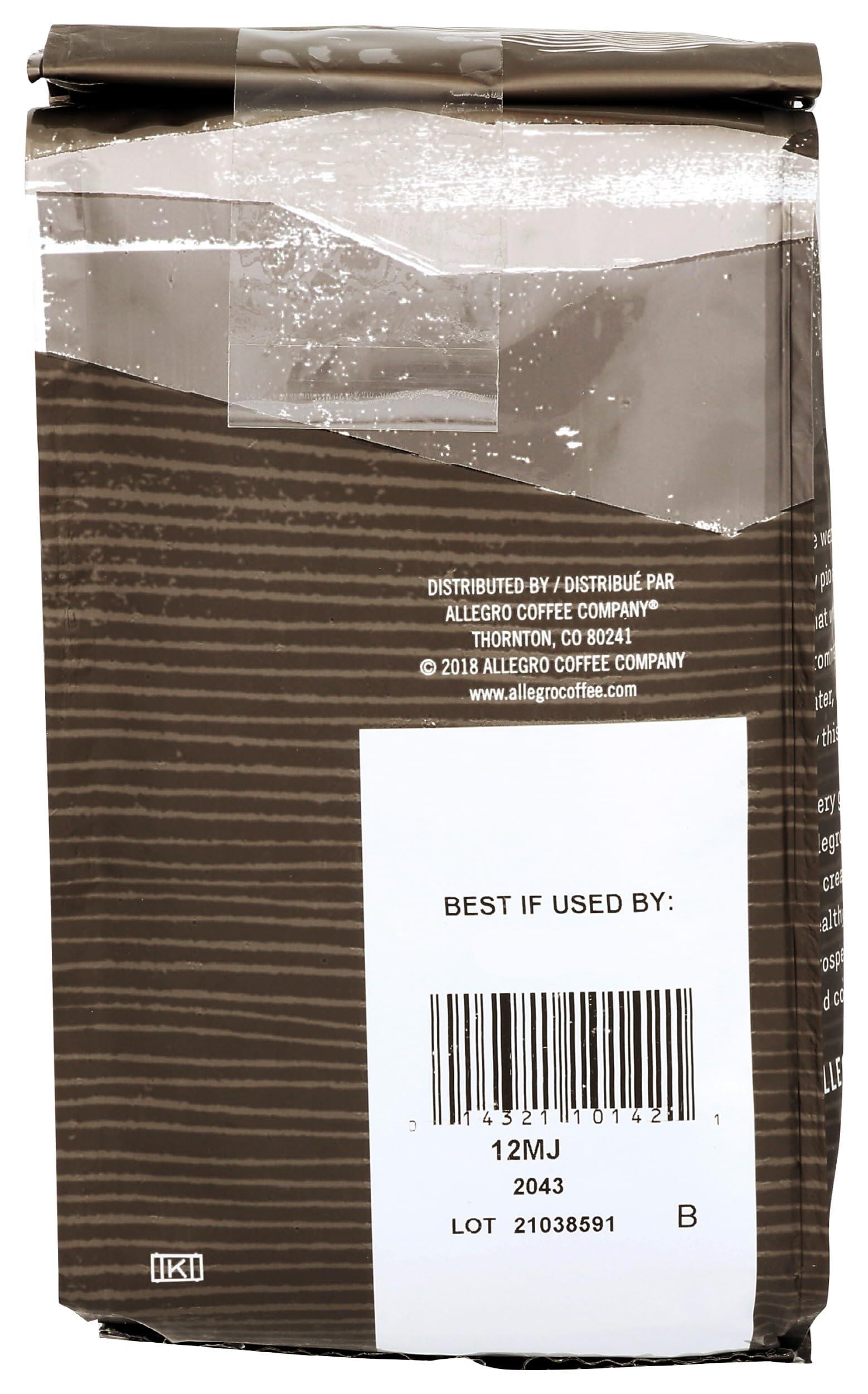 Allegro Coffee Mocha Java Whole Bean Coffee, 12 oz