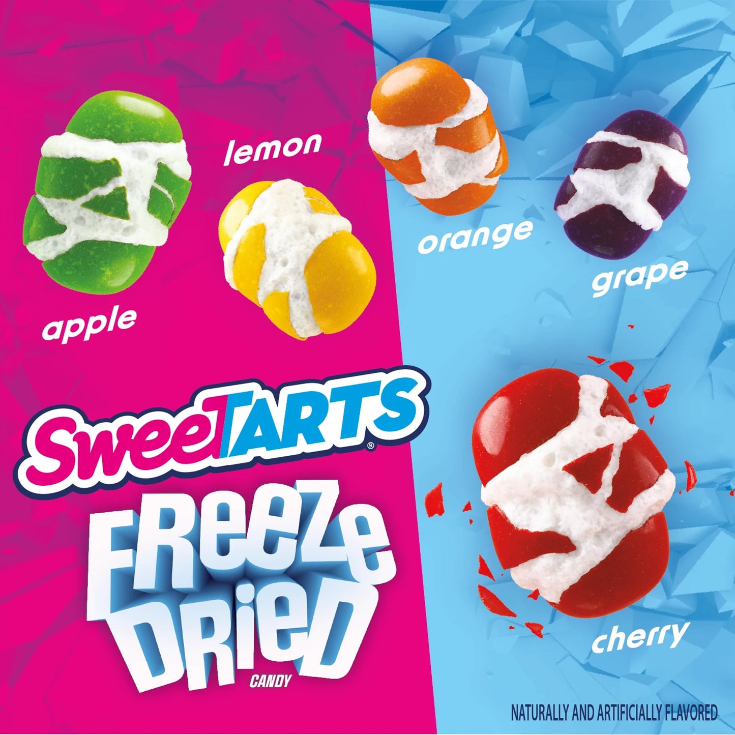SweeTARTS Freeze Dried Candy, Fruity Flavored, Recloseable Bag 4.0 oz