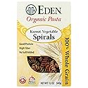 Eden Organic Kamut Vegetable Spirals, 12 oz, 100% Whole Grain, Non-GMO,