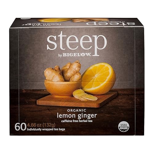 Bigelow Organic Steep Lemon Ginger Tea (60 ct.) AS.