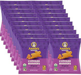 Annie's Organic Cheddar Bunny Crackers - Pack of 20 - Organic Certified Snacks - Baked Snack Crackers - No Synthetic Colors or Preservatives