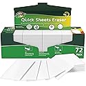 SCRUBIT Eraser Sheets - 72 Pack Disposable Magic Cleaning sponges - All Purpose Household Cleaner Pads for Kitchen Couch and Bathroom