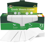 SCRUBIT Eraser Sheets - 72 Pack Disposable Magic Cleaning sponges - All Purpose Household Cleaner Pads for Kitchen Couch and Bathroom