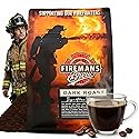 Firemans Brew Dark Roast Coffee - Bold & Robust Ground Coffee - 100% Arabica Beans, Rich, Full-Bodied Flavor - Freshly Roasted Gourmet Coffee - Low