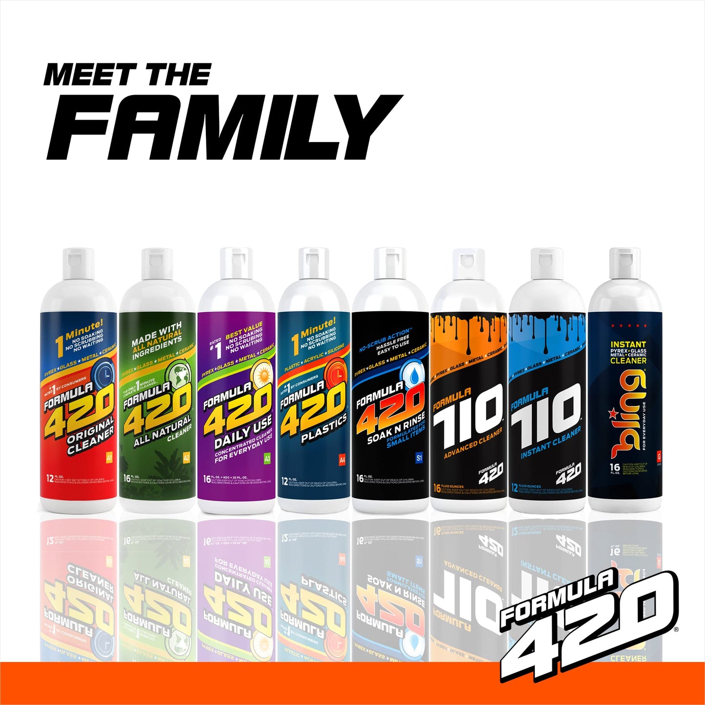 Formula 420 Formula420 Formula 710 Advanced Cleaner Glass Cleaner | Cleaner Value Pack | Safe on Glass, Metal, Ceramic, Quartz and Pyrex | C1