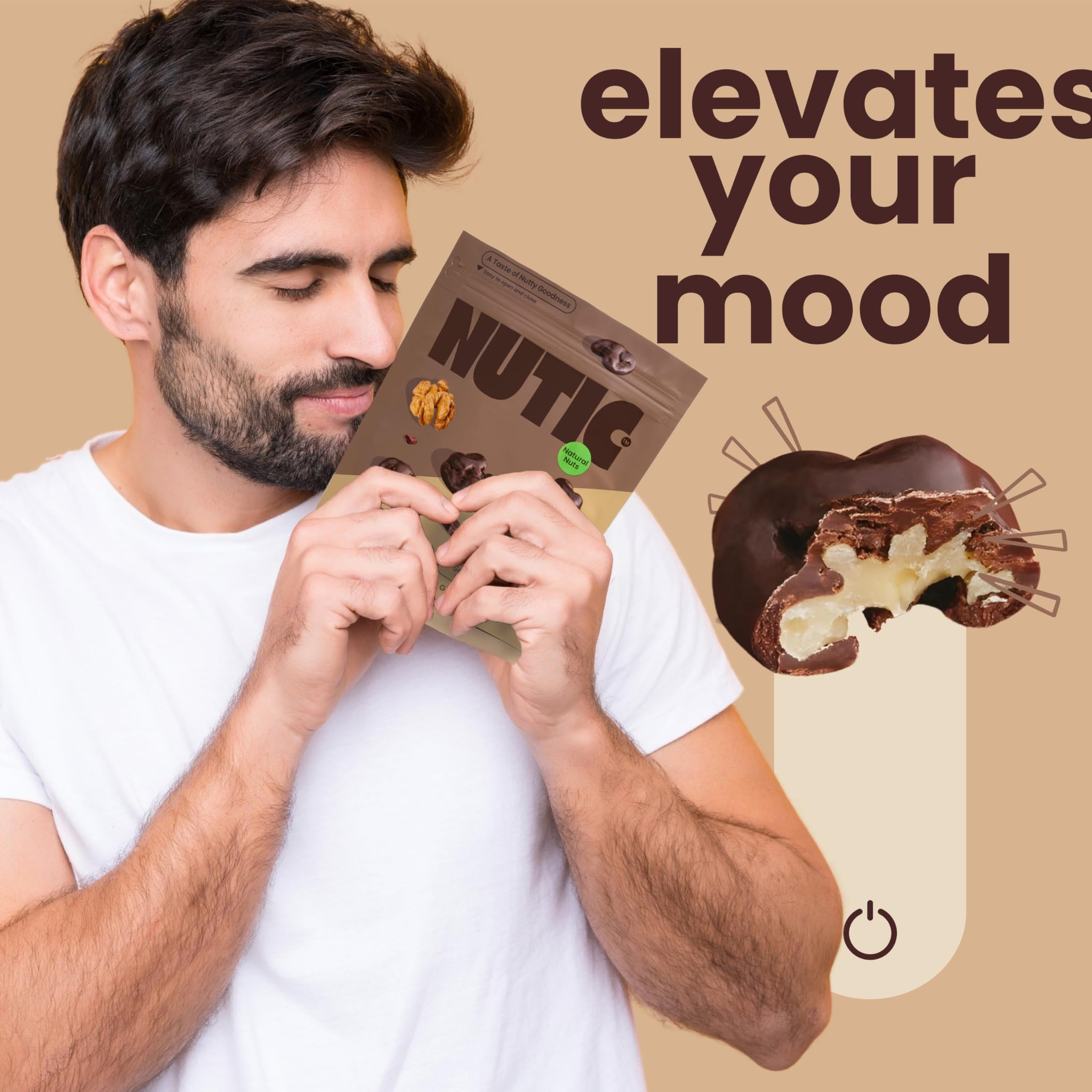 Nutic Dark Chocolate Covered Walnuts - 2 Lb, Premium Roasted Walnuts Drenched in Rich Dark Chocolate, Irresistible Gourmet Treats for Snacks & Gifts