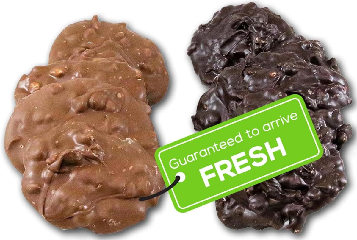 US Sweets Chocolate Almond Clusters - Decadent Dark & Milk Chocolate Covered Almond Clusters | Gourmet Candy Treats | Delicious Gift | Handmade in
