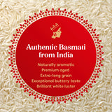 Royal Chef's Secret Basmati White Rice - Premium Extra Long Grain Rice - 10 lb Bag - Perfect for Biryanis, Pilafs, Pulao & Curries - Cook in Microwave or on Stove Top