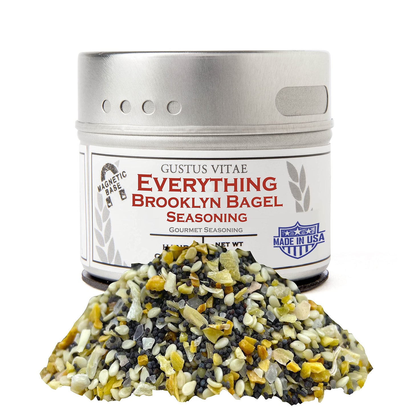 Everything Bagel Seasoning | Gourmet Spice Mix | All Natural, Non GMO | Artisanal Seasoning | Sustainably Sourced, GLP-1 Friendly | Ultra Premium