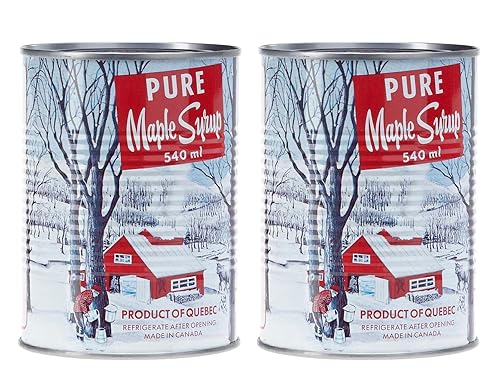 Decacer Pure Maple Syrup, 540ml/18.26oz., 2-Pack (Imported from Canada)