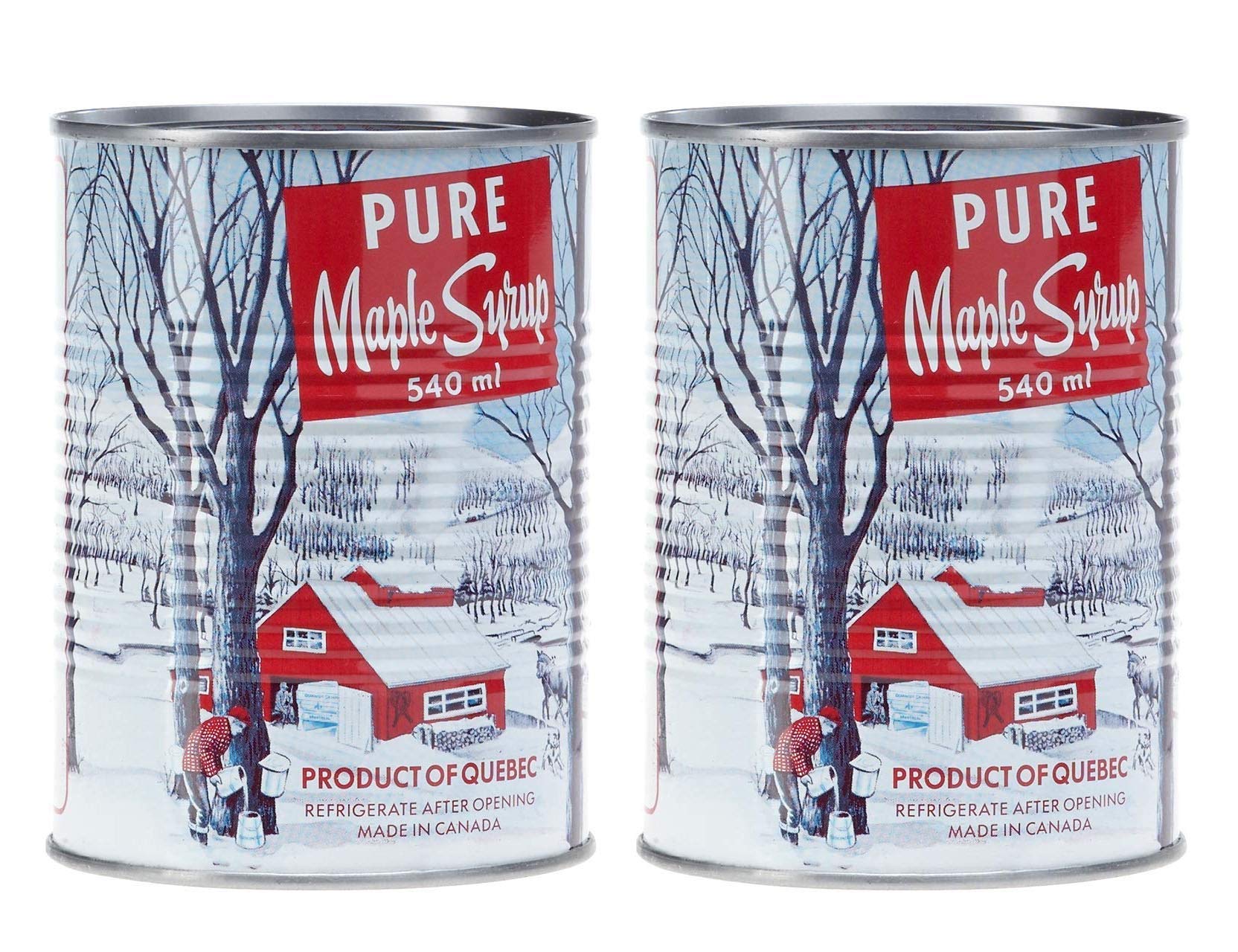 Decacer Pure Maple Syrup, 540ml/18.26oz., 2-Pack (Imported from Canada)
