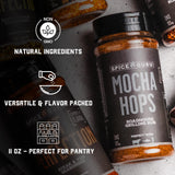 Spice Guru Mocha Hops BBQ Rub - Gifts for Men Who Cook, Gifts for Dad, Men Gifts, Dad Birthday Gift - Spices and Seasonings Sets - Steak Seasoning
